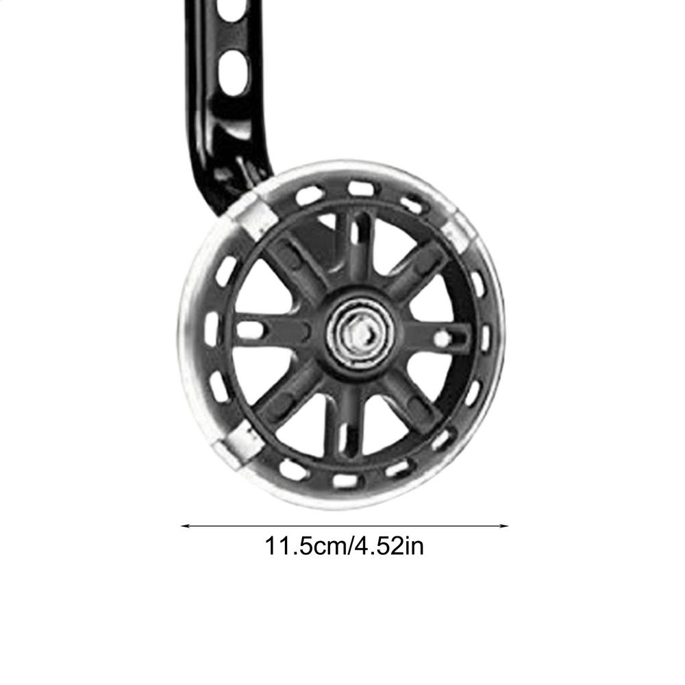 

Training Wheels For 20 Inch Bike Balance Auxiliary Wheel Adjustable Stabilizer With Alarm Ring And Handlebar Grips For 12 14 16 чёрный