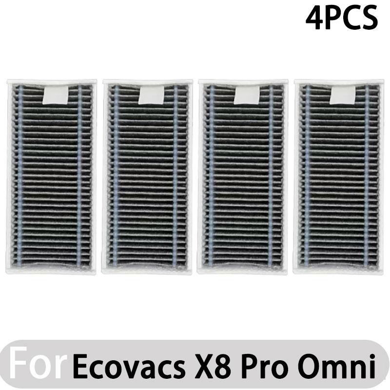 Compatible for Ecovacs X8 Pro Omni Accessories Main Side Brush Hepa Filter Rag Dust Bag Replacement Parts