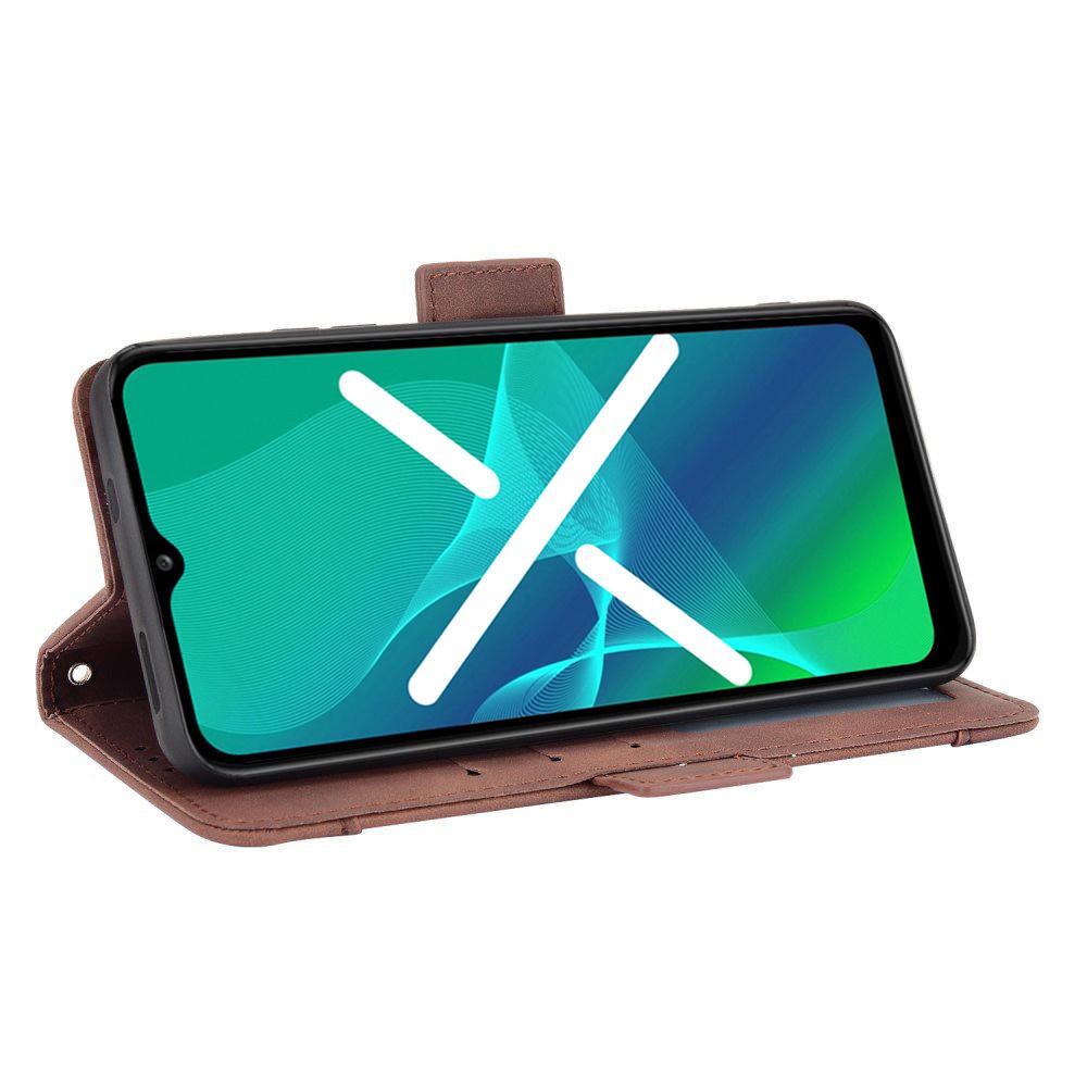 Flip Case for Oppo Reno5 Lite, Card Slot, Brown