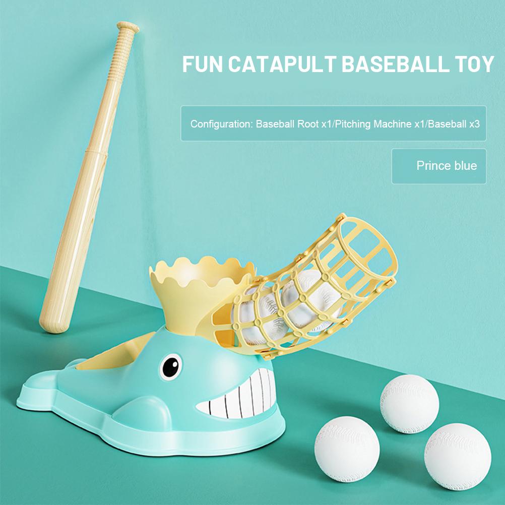 Kids Baseball Pitching Machine Step On Baseball Launcher Baseball Batting Machine Baseball Training