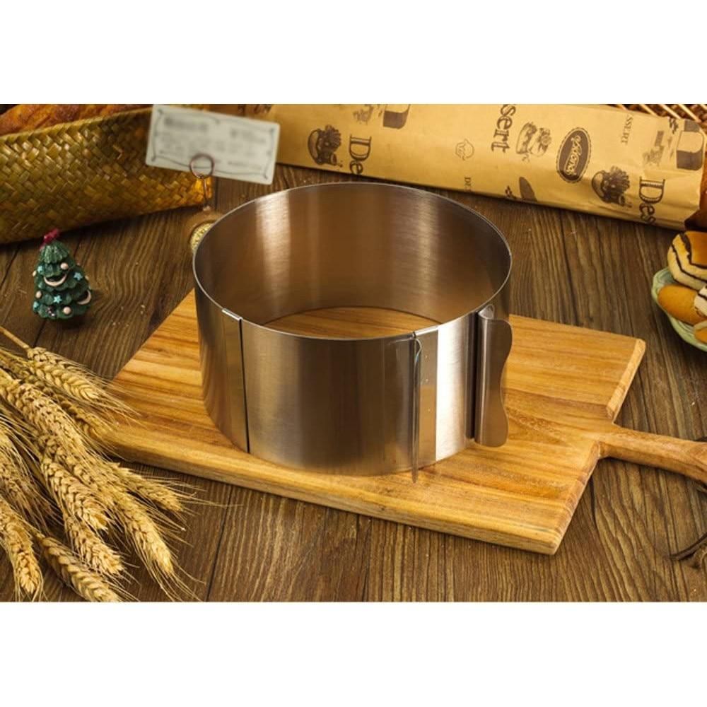 Adjustable Cake Pan 16-30cm Diameter 12cm Height Nonstick Expandable Baking Mold