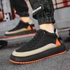 Mode 2024 Neu Frühling Koreanische Edition Trendige Sport- und Freizeit-Schwarze Board-Schuhe für Herren, Vielseitige Trendschuhe mit dicker Sohle