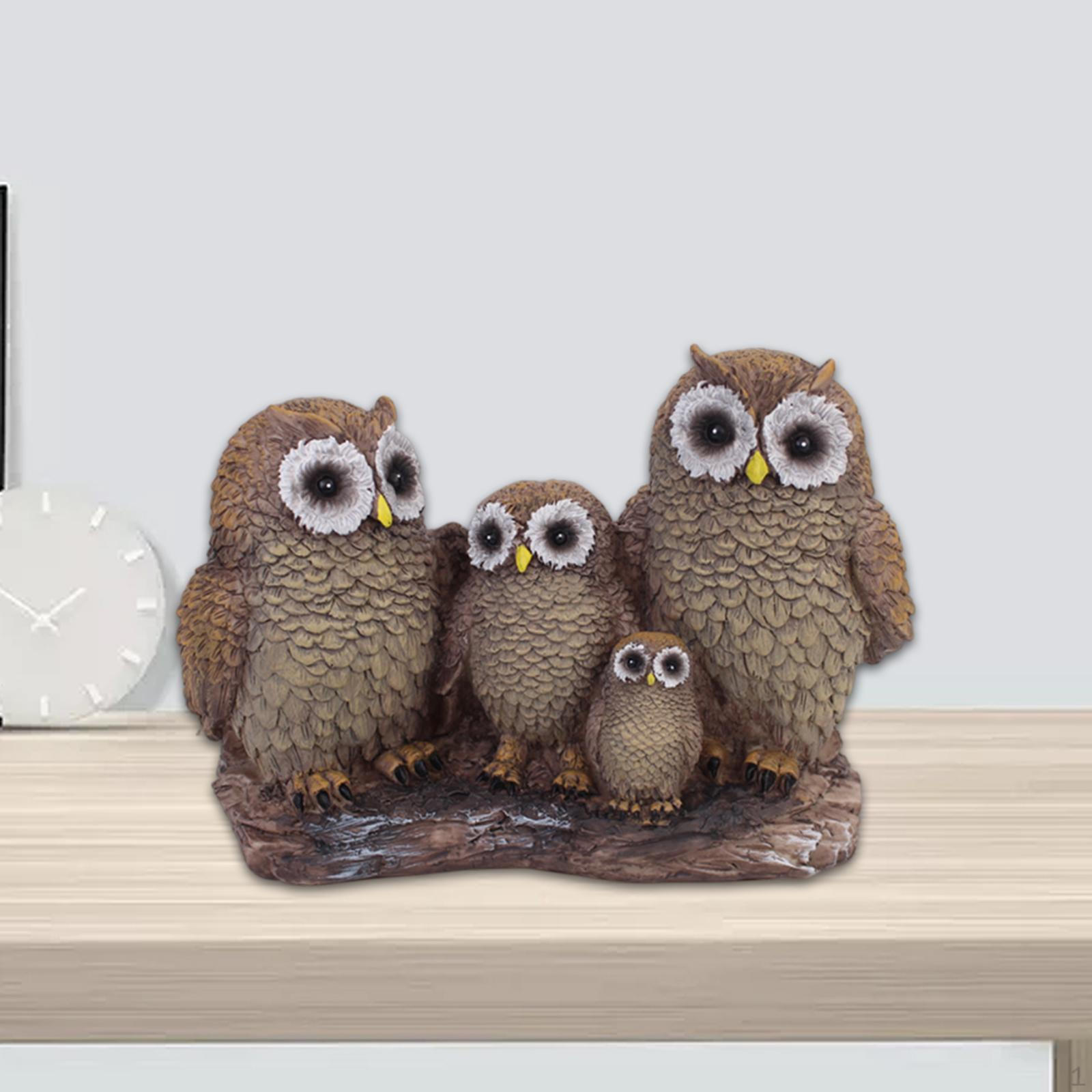 

Животная скульптура, статуэтка совы, подарок на день рождения, декоративная статуэтка из смолы, настольное украшение для книжной полки Standing Branch