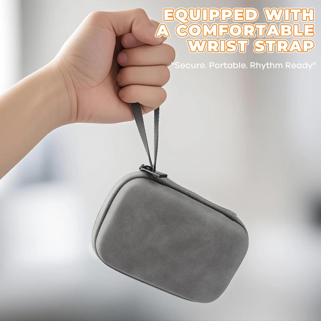 MUMING Protective Carrying Case Compatible with Yamaha TDM-710GLTDM-700G and KORG TM-60TM-50 TunerMetronomes (Gray)