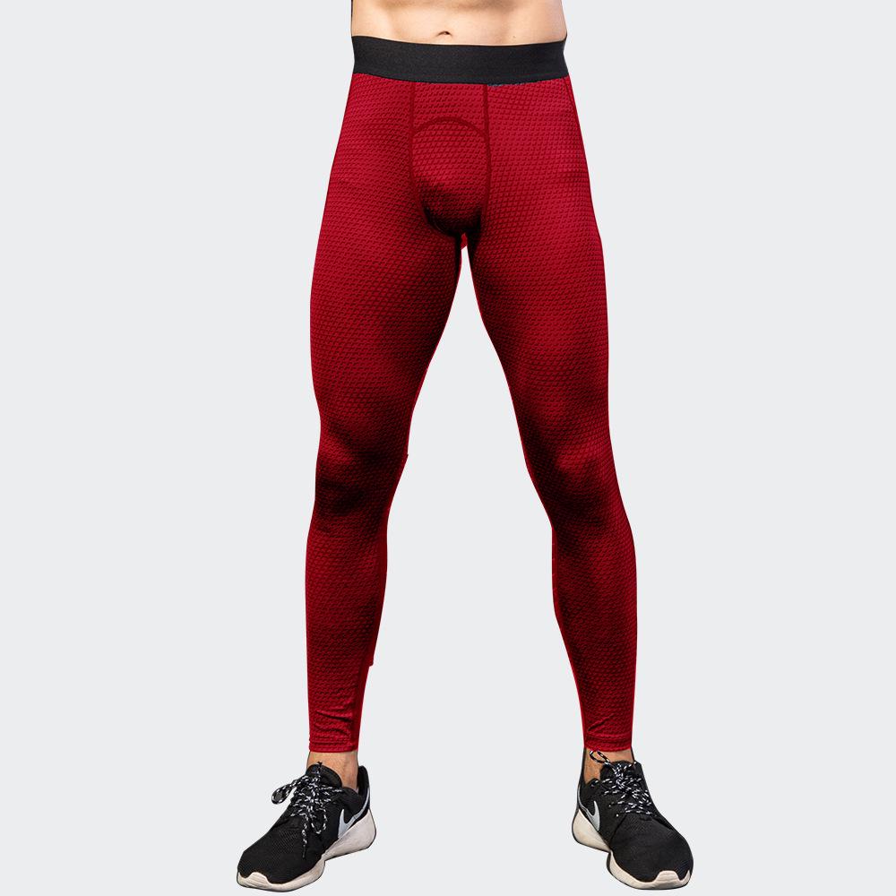 Men's 3D Print Quick-Dry Stretch Compression Running Leggings