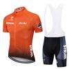 Mens Cycling Jersey Shorts Set Breathable Bike Apparel Road Outdoor Sports