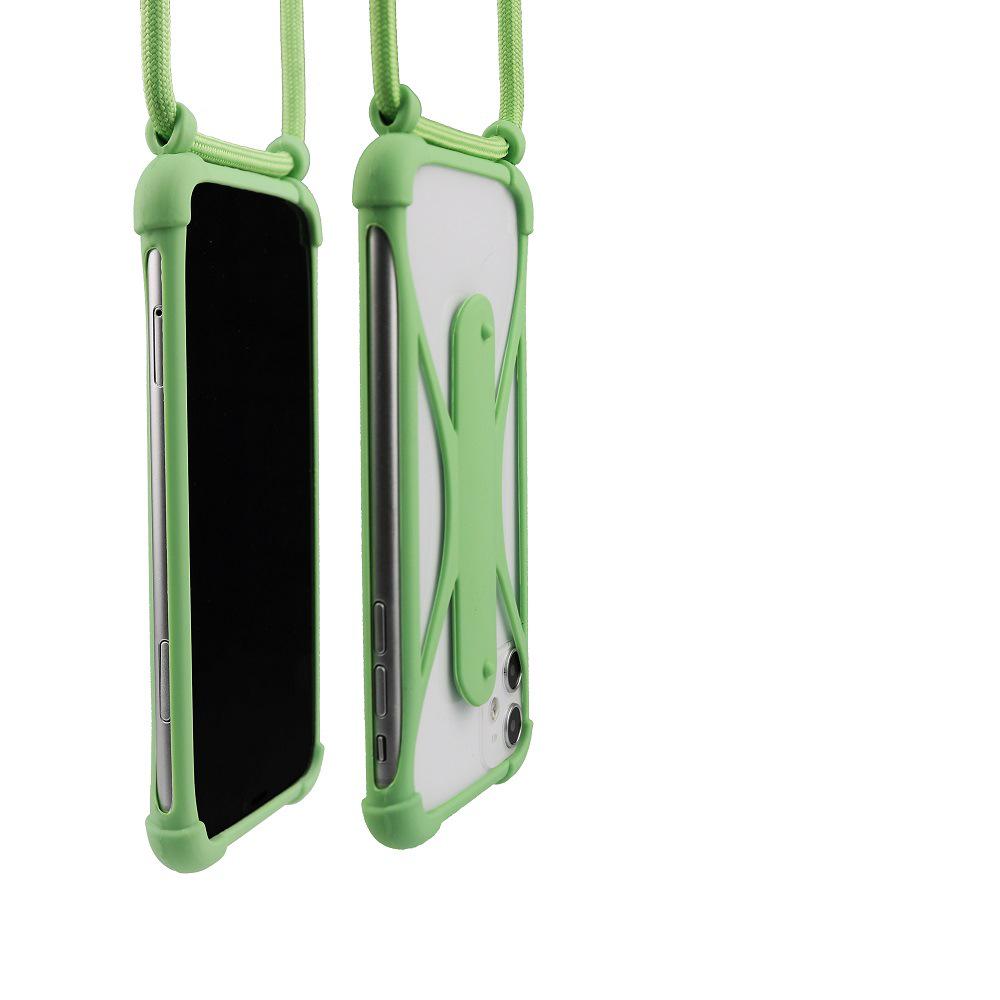 Universelle Umhängetasche aus Silikon mit Lanyard und Fallschutz an vier Ecken