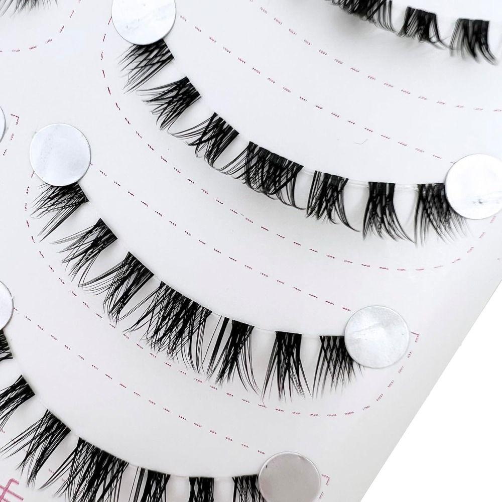 5-7MM Bottom Lashes Strip Clear Band Bottom Eyelashes Bottom Lash Clusters  Eyelash Extension