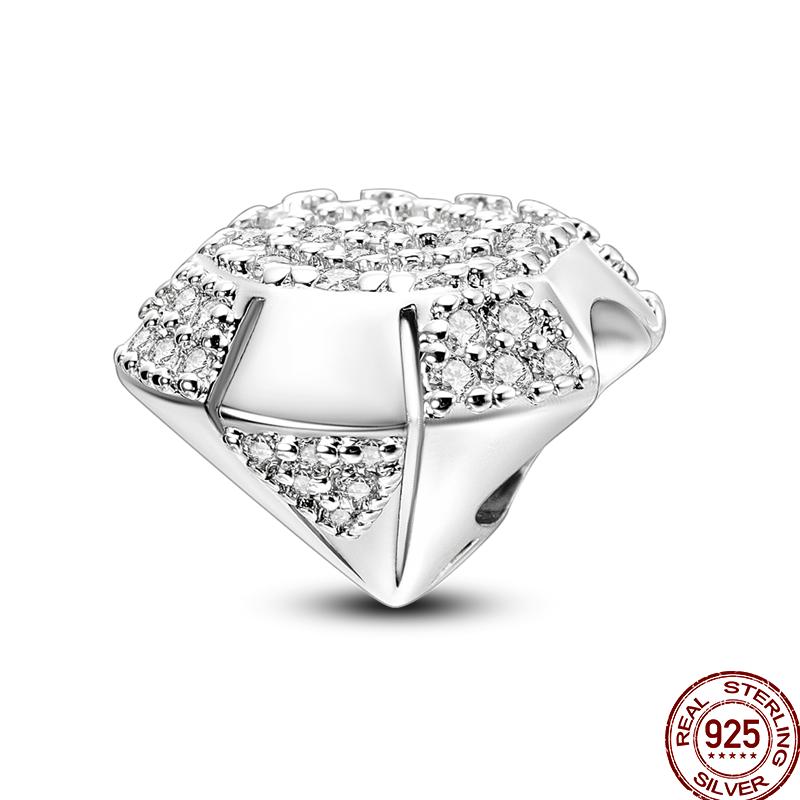 Copper Love Blessing Diamond Love Family Friendship Love Charm Beads Suitable For Pan Original Bracelet Diy