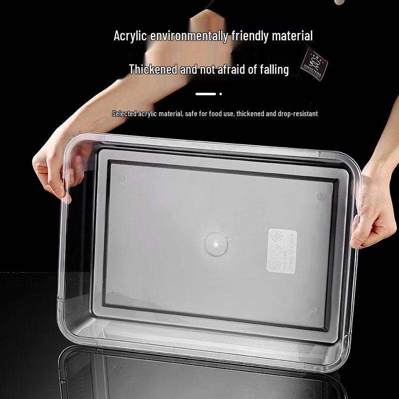 Acrylic Transparent Rectangular Serving Tray