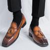 Luxury Designer New Men's Retro Fashion Patent Leather Casual Shoes Gentleman Formal Wedding Dress Homecoming Penny Loafers
