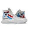 Patta X Experimental Jetset X Converse Chuck 70 High Patta Psychogeographic Practice Unisex Sneakers White Fiery-Red Diva-Blue A03173C
