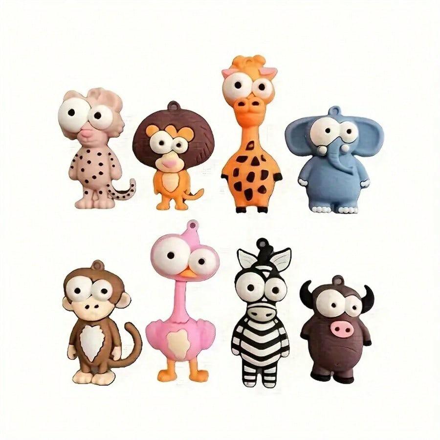 Personalized Cute Cartoon Animal Resin Refrigerator Magnets - Decorative and Functional