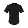 Women's Cat Print Beaded Short Sleeve T-Shirt