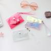 Fashion Transparent Waterproof Pvc Women Men Credit Card Id Card Storage Bag Mini Wallet Girls Coin Purse
