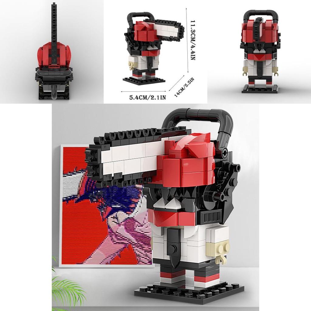 Pochita 132pcs Denji Power Building Blocks Figures Model Birthday Gift