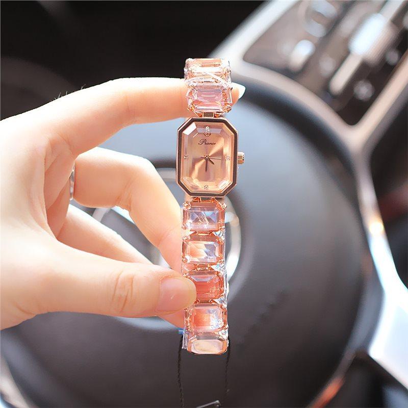 UTHAI CQ354 Fashionable Women Watch Rectangular Braceletfashionable Quartz Watchlight Luxury Clock Giftwatches for Woman