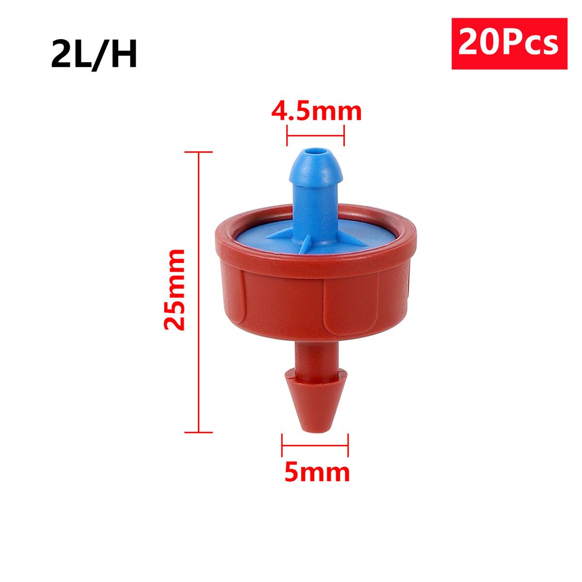 

Pressure Compensate Emitter Flow Rate 2/4/8L/H Garden Drip Compensation Regulator Lawn Greenhouse Irrigation Steady Flow Dripper