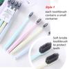 Toothbrush Whiten Tooth Super Hard Bristles Cross Remove Tongue Plaque Bacteria Coffee Stains Dental Oral Care Hygiene
