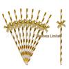 Disposable Paper Straw Bow for Children's Birthday Cupcake Decoration