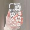 Simple full screen flower apple 15 mobile phone case iphone14promax soft rubber 13/12/11 all-inclusive anti-drop xr