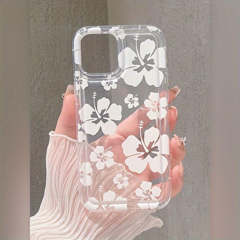 Simple full screen flower apple 15 mobile phone case iphone14promax soft rubber 13/12/11 all-inclusive anti-drop xr
