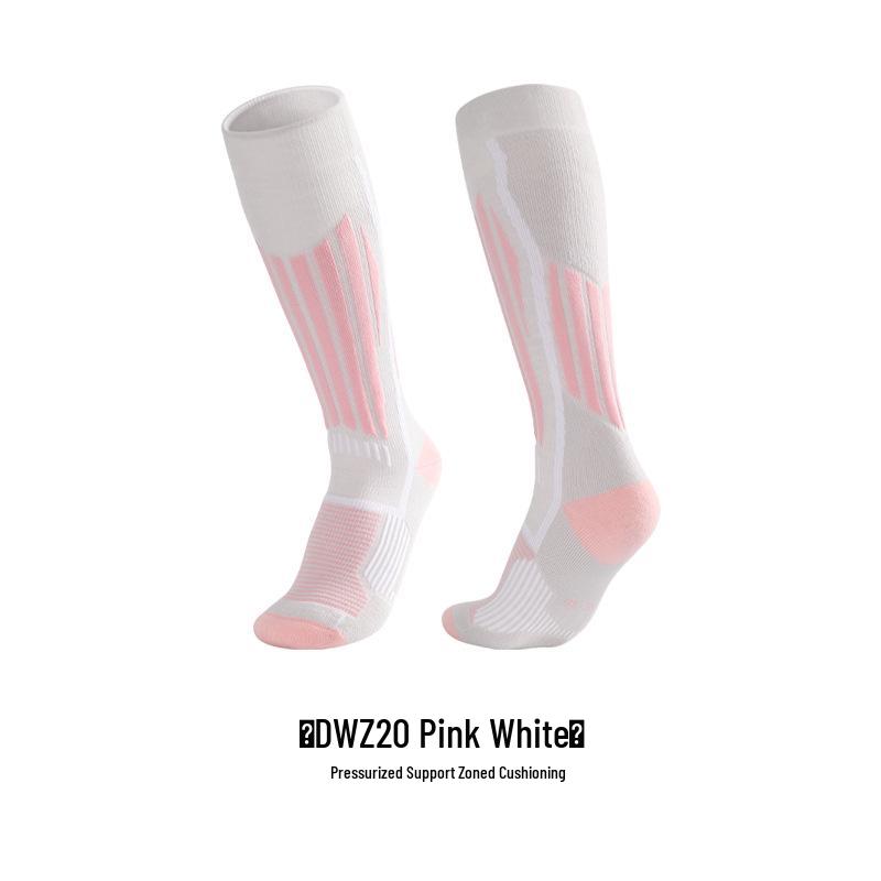 Unisex Winter Wool Ski Socks - Warm, Quick-Dry, Fleece-Lined, High-Top Compression for Outdoor Sports