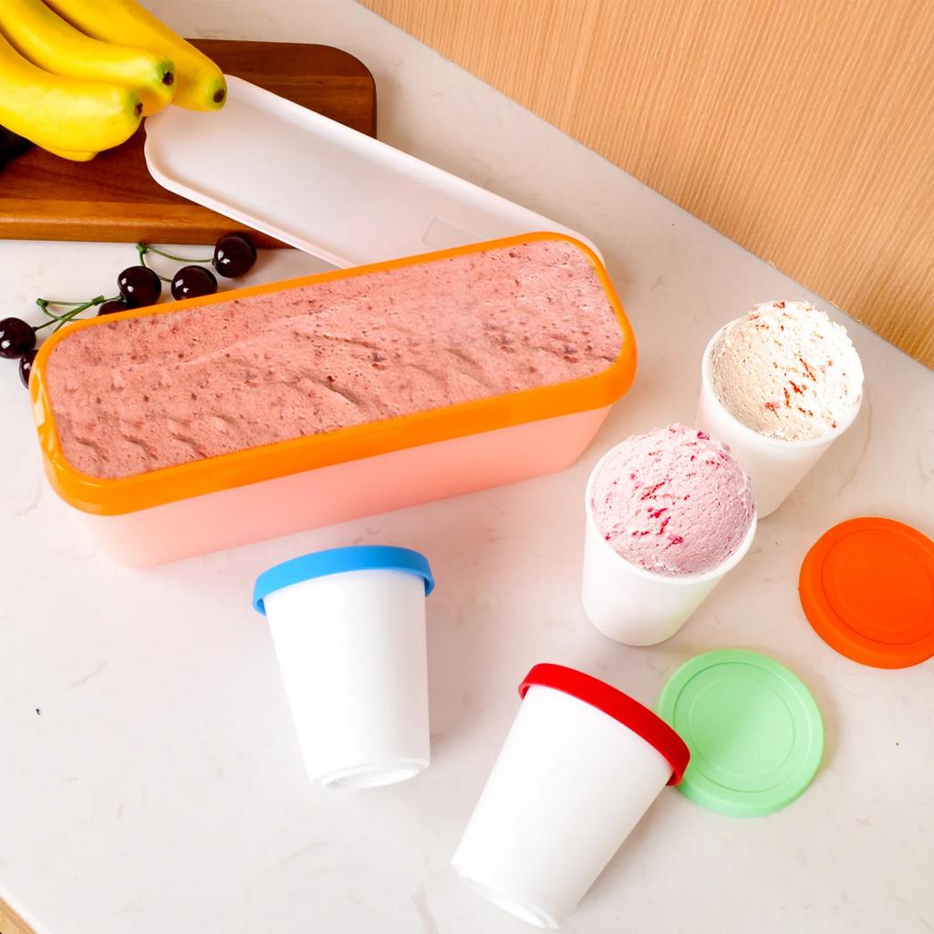 DIY Wiederverwendbare Rechteckige Eisbox Plastik Eisbox Haushaltsgebrauch Küche Kühlschrank Aufbewahrungsbox Behälter mit Deckel