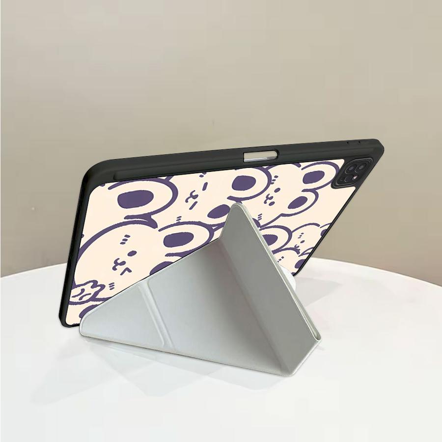 Holder Cover Tablet Case For iPad Pro 11th 10th 9th 8th 7th 12.9inch Pro 2025 Air 4 5 M3 M2 1 2 M4 11inch Mini 6 7 Line Rabbit