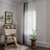 Imanqi Yun Multi-Color Patchwork Embroidered Semi-Blackout Curtains for Farmhouse Kitchen & Living Room
