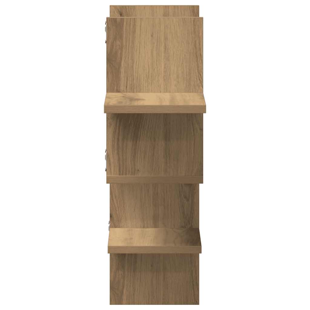Wall Shelf Artisan Oak 124.5 X 18 X 60.5 Cm Particleboard