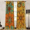 Bohemian Pattern Blackout Curtains, Custom-Made with Your Image, High-Precision Sun Protection, Thickened Polyester.
