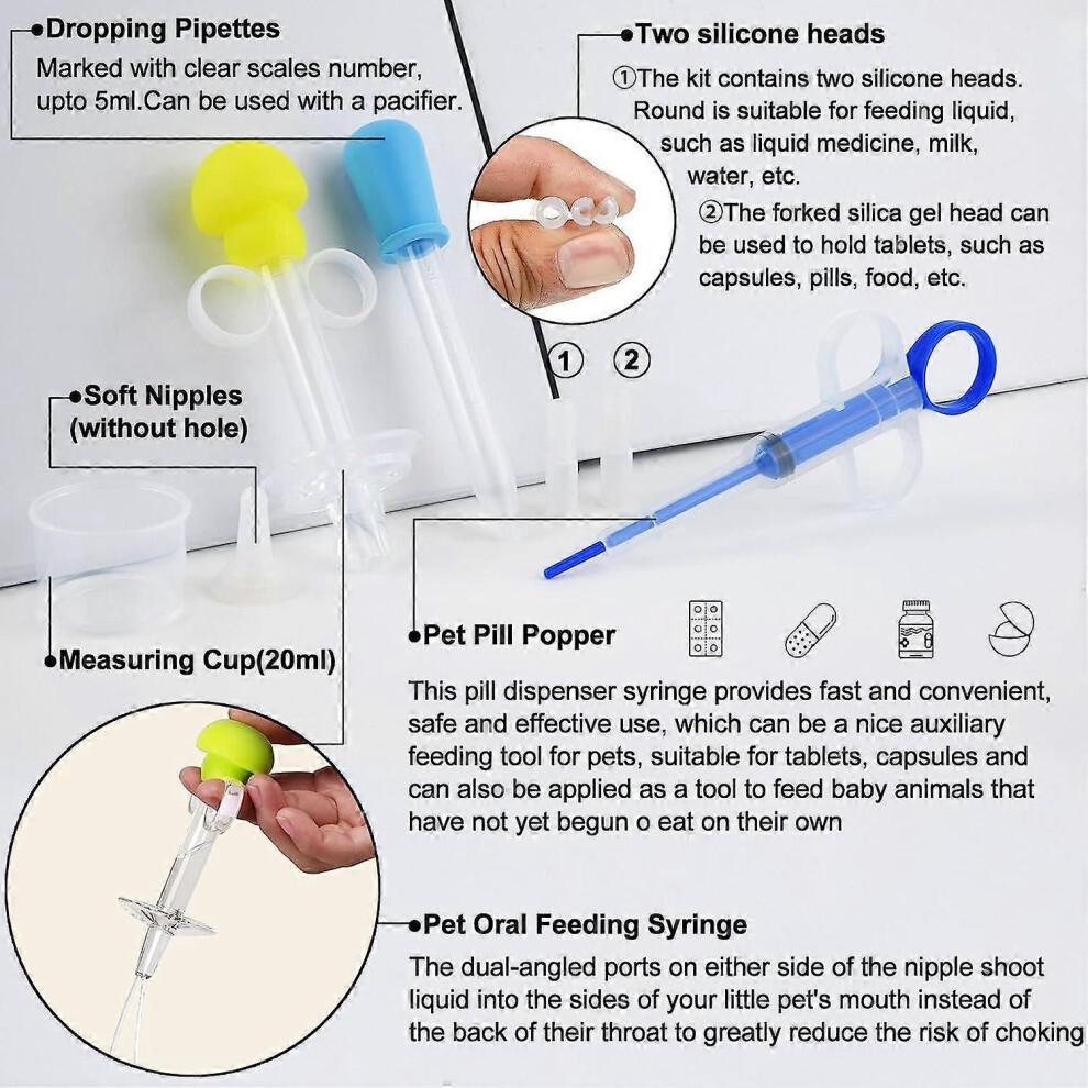 Cat Pill Launcher, Cat Pill Launcher Syringe Medication Pill Cachet for Cat and Dog Less