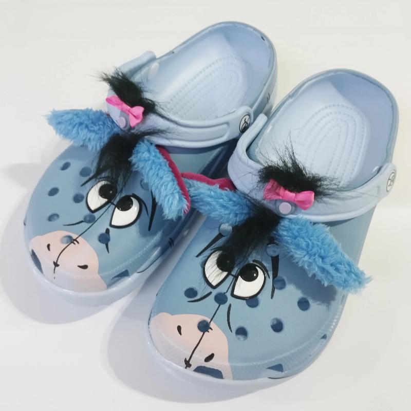 

Anime Eeyore Slipper Hairy Donkey Beach Eva Slipper Comfortable Household Wear Plush-Soled Household Slipper Cartoon Practical Gift C13