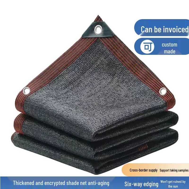 Thickened Black Shade Net for Outdoor Sun Protection and Rooftop Insulation
