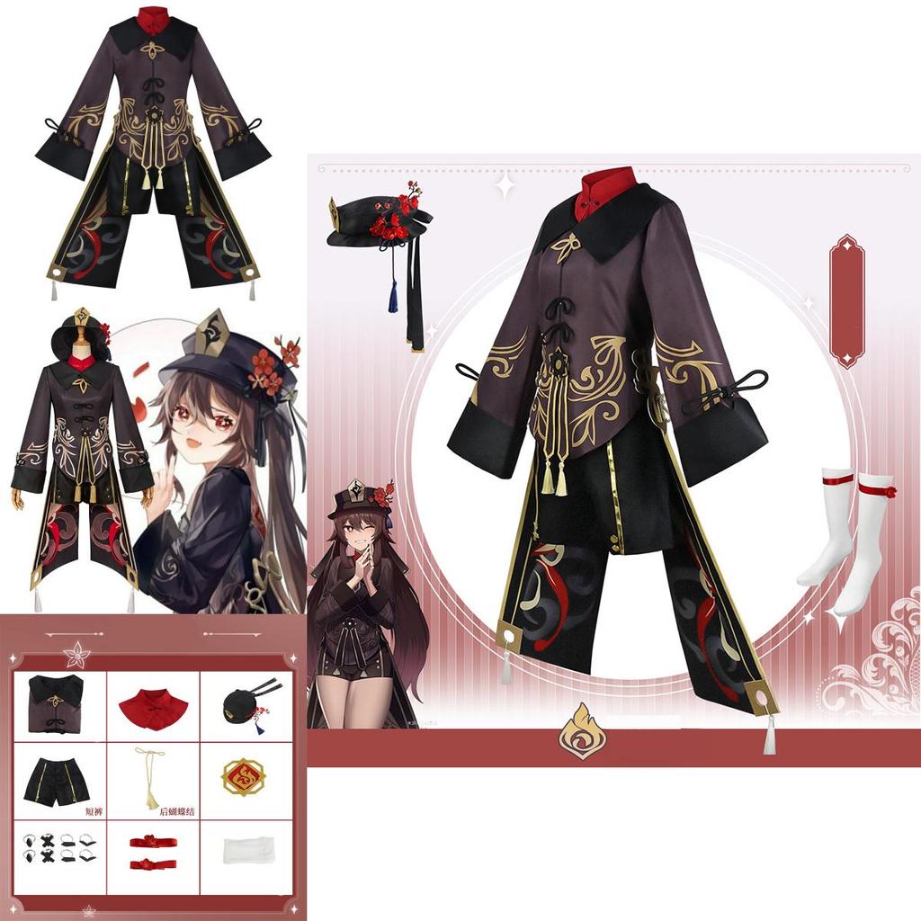 Eye-catching Genshin Impact Hutao Cosplay Costume Chinese Style Costume For Halloween Cosplay