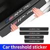 Racing Carbon Fiber Car Door Threshold Stickers Auto Trunk Bumper Strips For Jeep Grand Cherokee Wrangler JK Gladiator Compass
