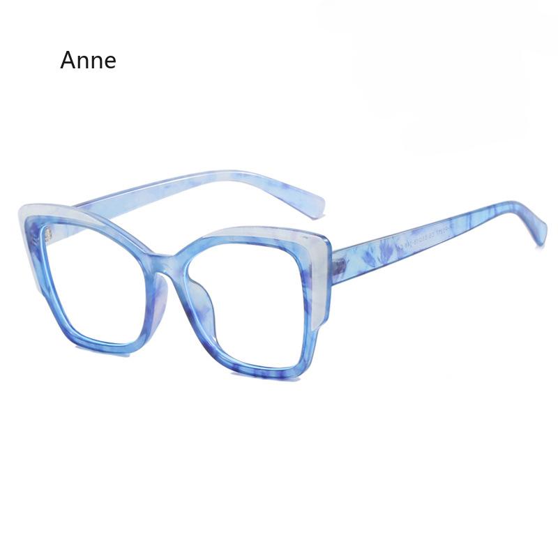Retro Colorful Leopard Cat Eye Women TR90 Glasses Frame Clear Anti Blue Light Men Optical Eyewear Eyeglasses