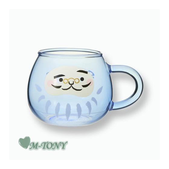 Starbucks 2022 Heat Resistant Glass Mug Daruma Blue 296ml Starbucks/Tumbler/Starbucks Tumbler/Starbucks