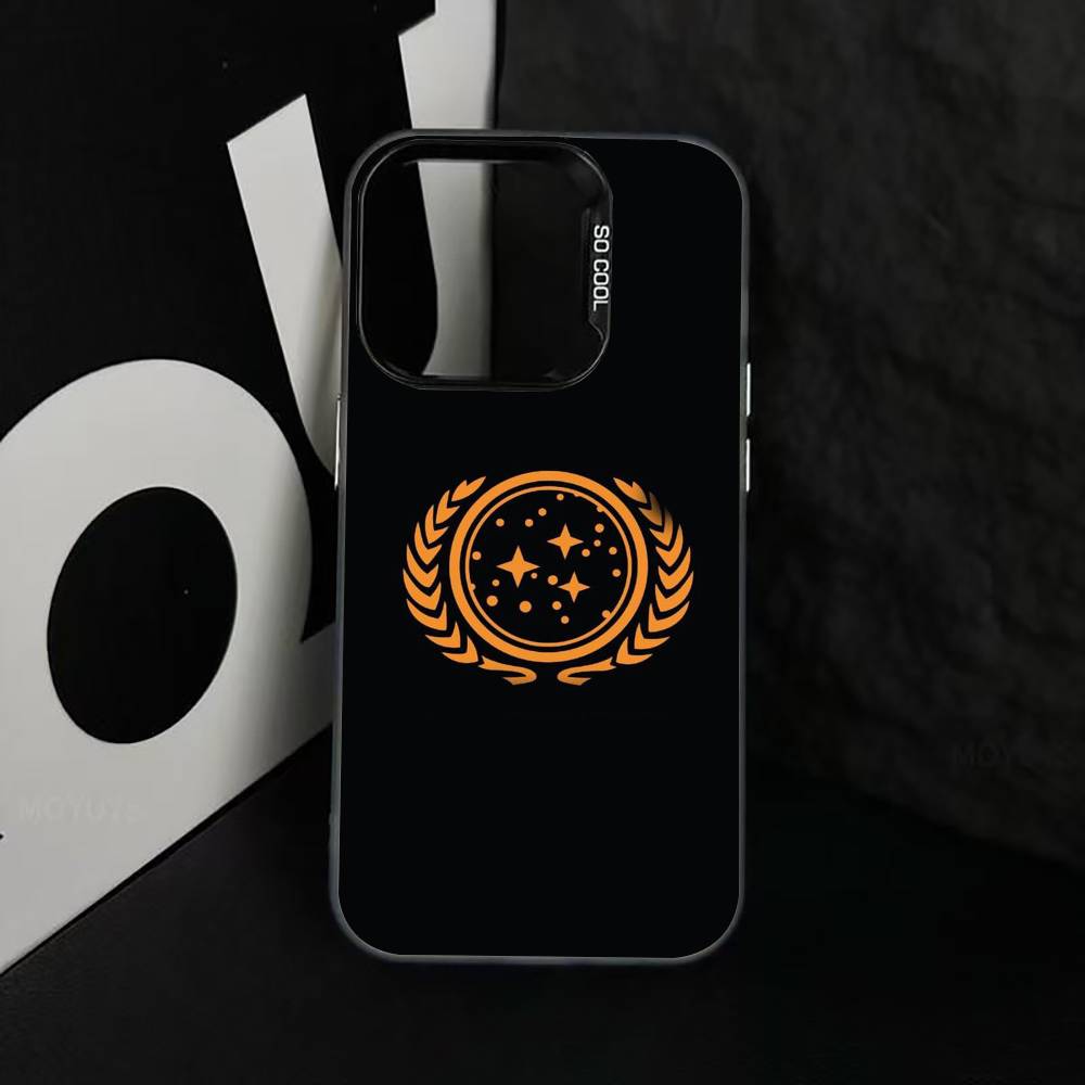 

S-Trek Space Theme Phone Case For iPhone 17,16,15,14,13,12,11 Plus,Pro Max,XS,Colorful Silver Black Cover iPhone14Pro