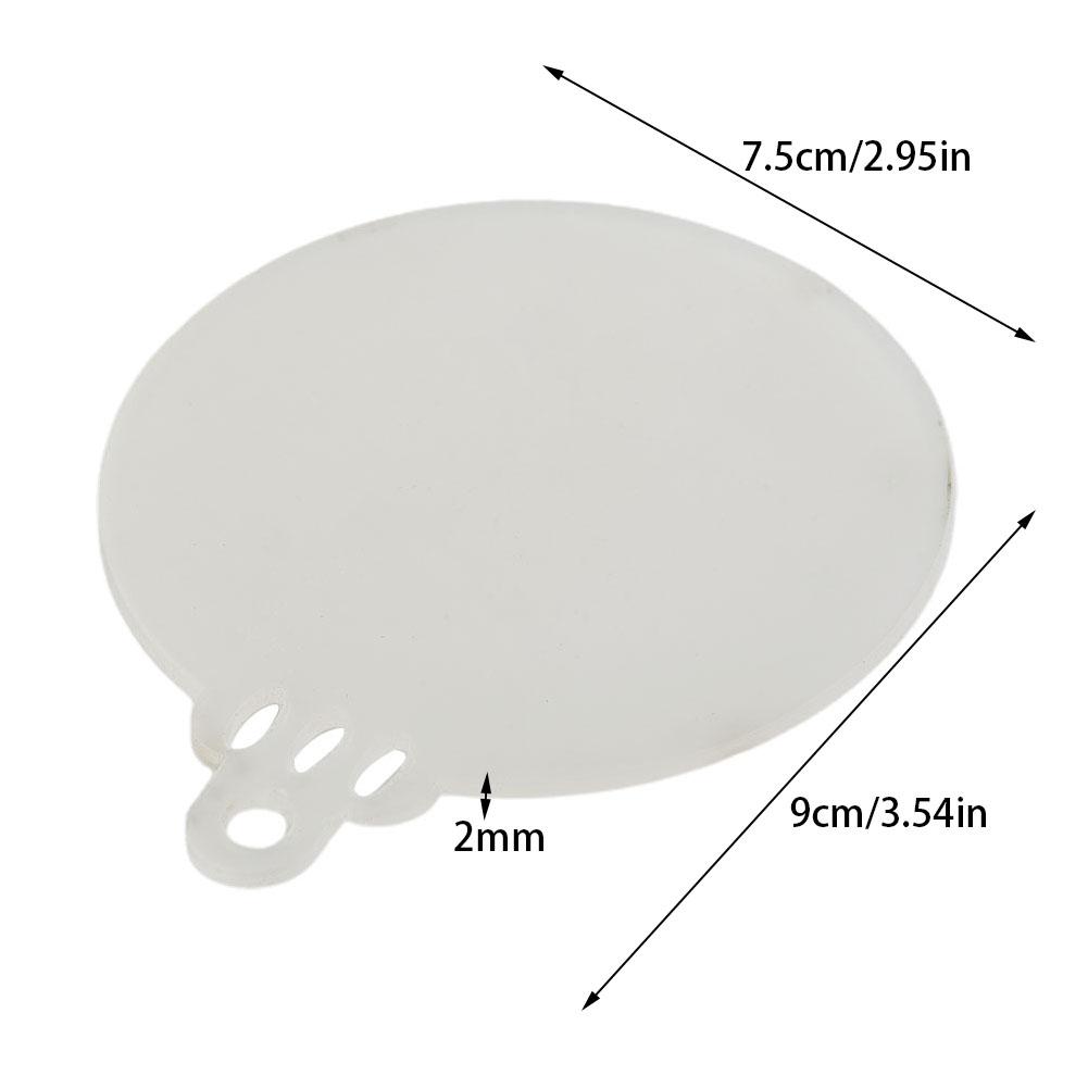 Transparent Acrylic Christmas Tree Baubles Hanging Ornaments Xmas DIY Crafts