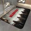 show T-The Walking Dead Floor Mat Soft Flannel Entrance Door Mat Non Slip Absorbent Bathroom Bedroom Floor Rug