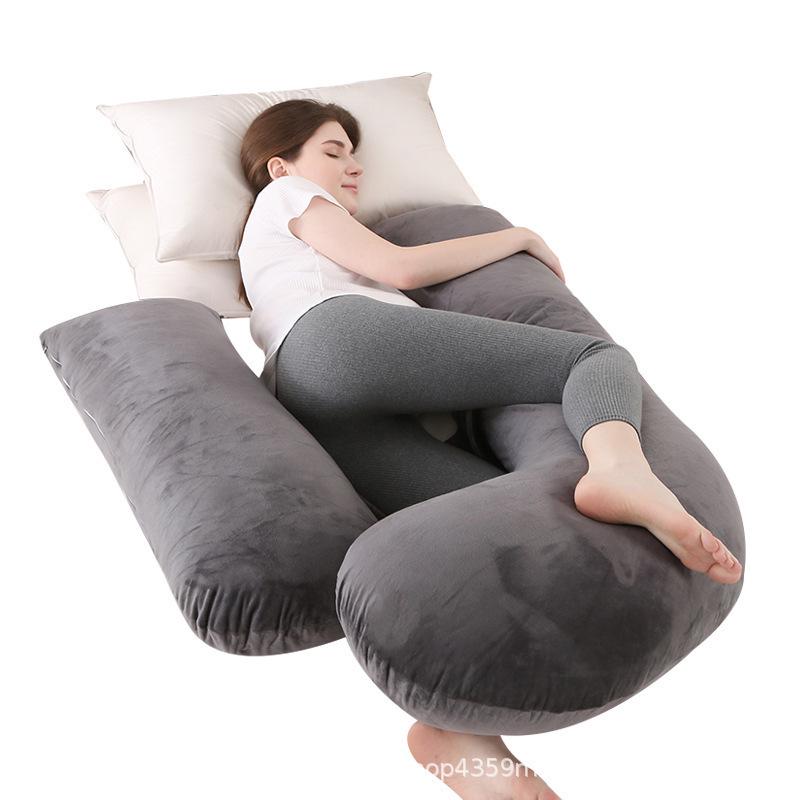 

Detachable U-Shape Pregnancy Pillow with Belly Support & Waist Protection Crystal Velvet - Plaid