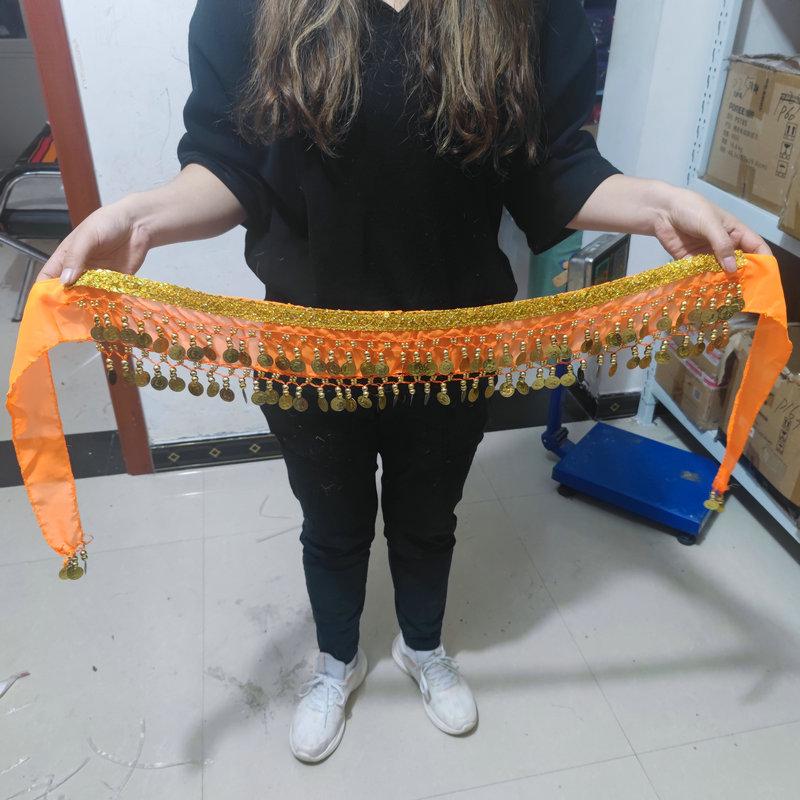 Indian Belly Dance Coin Waist Chain for Performance and Practice