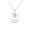 Sky Blue Topaz Gemstone 925 Sterling Silver Jewelry Pendant1.65" For Bridal Gift PP-61-6