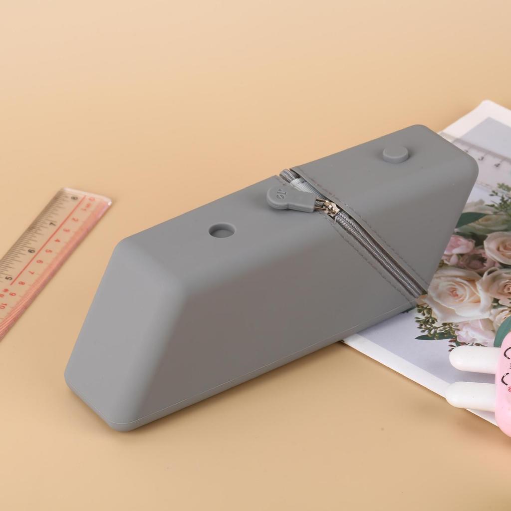 Children's Silicone Pencil Case - Primary School Stationery Box, Large Capacity Pencil Bag.