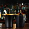 European Stainless Steel Ice Bucket Beer Red Wine Juice Drink Cooler Bar Family Party Champagne Ice Bucket Bar Wine Accessories