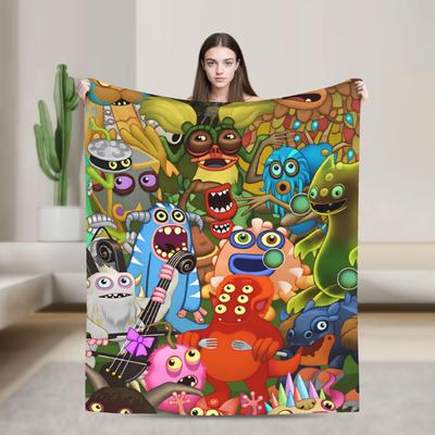 My Singing Monsters Blanket Adults Girls Flannel Bedding Throws For Sofa Home Comfortable Custom Quality Bedspread Present