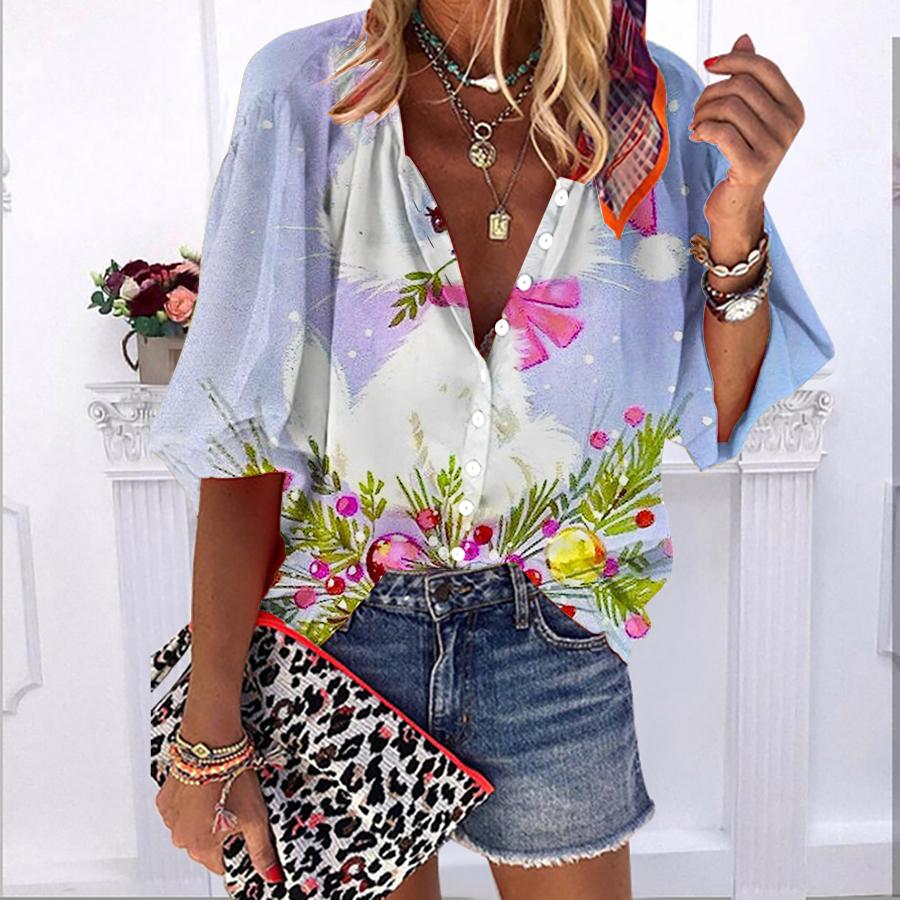 

2023 Лето Осень Новая мода Женские топы Белая повседневная рубашка больших размеров с рукавом с рукавом и пузырчатыми рукавами