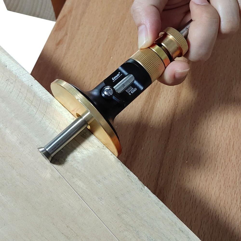 Linear Drawing Wheel Marking Gauge Aluminum Zinc Zinc Alloy Woodworking Scriber Dovetail Jig  Carpentry